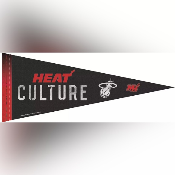 Miami Heat City Edition Locker Room Pennant, NWT - Picture 1 of 3